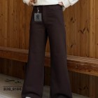 شلوار فلر بگ کتان کبریتی قهوه ای شلوار فلر بگ کتان کبریتی قهوه ای