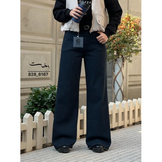 شلوار فلر بگ کتان کبریتی قهوه ای شلوار فلر بگ کتان کبریتی قهوه ای