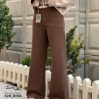 شلوار فلر بگ کتان کبریتی قهوه ای شلوار فلر بگ کتان کبریتی قهوه ای