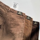 شلوار فلر بگ کتان کبریتی قهوه ای شلوار فلر بگ کتان کبریتی قهوه ای