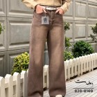 شلوار فلر بگ کتان کبریتی قهوه ای شلوار فلر بگ کتان کبریتی قهوه ای