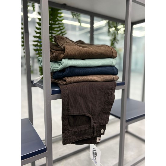 شلوار رگولار کتان کبریتی قهوه ای شلوار رگولار کتان کبریتی قهوه ای