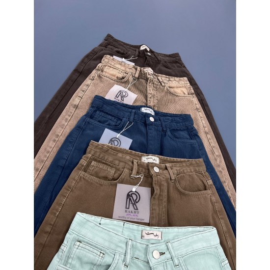 شلوار رگولار کتان کبریتی قهوه ای شلوار رگولار کتان کبریتی قهوه ای