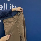 شلوار رگولار کتان کبریتی قهوه ای شلوار رگولار کتان کبریتی قهوه ای