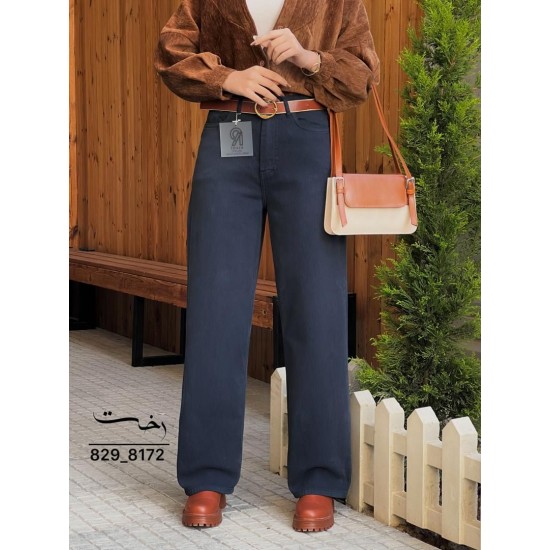 شلوار رگولار کتان کبریتی قهوه ای شلوار رگولار کتان کبریتی قهوه ای