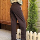 شلوار رگولار کتان کبریتی قهوه ای شلوار رگولار کتان کبریتی قهوه ای