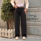 شلوار رگولار کتان کبریتی قهوه ای