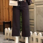 شلوار واید کتان قهوه ای شلوار واید کتان قهوه ای