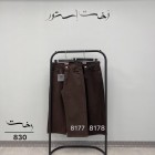 شلوار واید کتان قهوه ای شلوار واید کتان قهوه ای