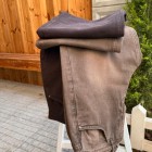 شلوار فلر بگ کتان قهوه ای شلوار فلر بگ کتان قهوه ای