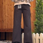 شلوار فلر بگ کتان قهوه ای شلوار فلر بگ کتان قهوه ای