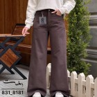 شلوار فلر بگ کتان قهوه ای شلوار فلر بگ کتان قهوه ای