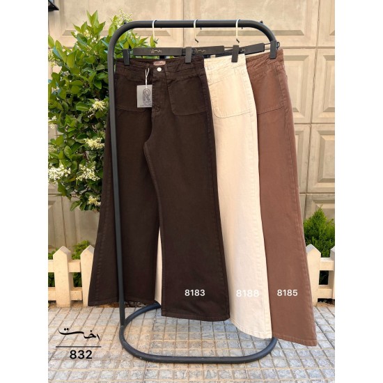 شلوار فلر بگ کتان دیاز شلوار فلر بگ کتان دیاز