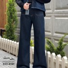 شلوار soft جین آبی جیب جلو شلوار soft جین آبی جیب جلو