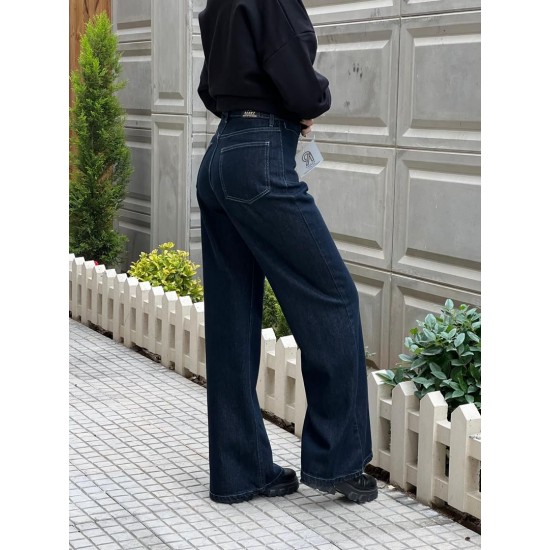 شلوار soft جین آبی جیب جلو شلوار soft جین آبی جیب جلو