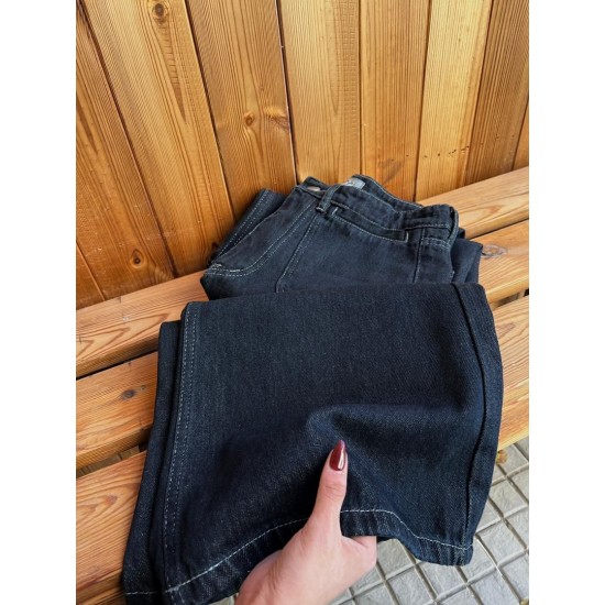 شلوار soft جین آبی جیب جلو شلوار soft جین آبی جیب جلو