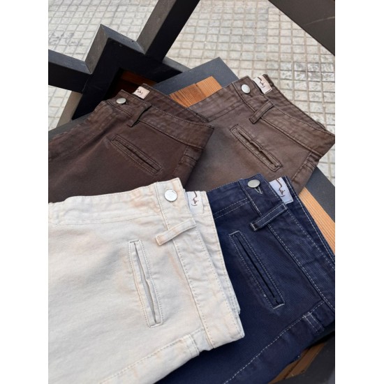 شلوار فلر بگ کتان جیب فیلتو شلوار فلر بگ کتان جیب فیلتو