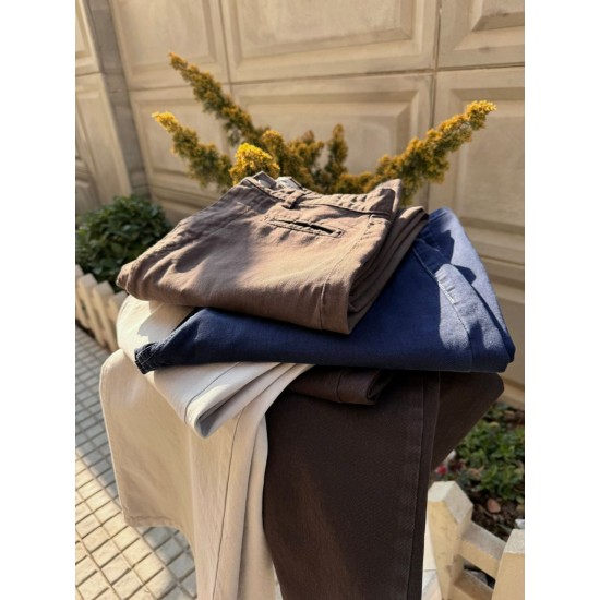 شلوار فلر بگ کتان جیب فیلتو شلوار فلر بگ کتان جیب فیلتو