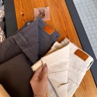 شلوار بوتکات کتان جیب هلالی