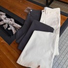 شلوار بوتکات کتان جیب هلالی