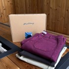 شلوار بوتکات کتان جلو جیب