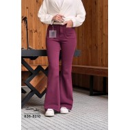 شلوار بوتکات کتان جلو جیب