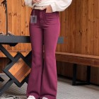 شلوار بوتکات کتان جلو جیب