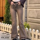 شلوار بوتکات کتان جلو جیب