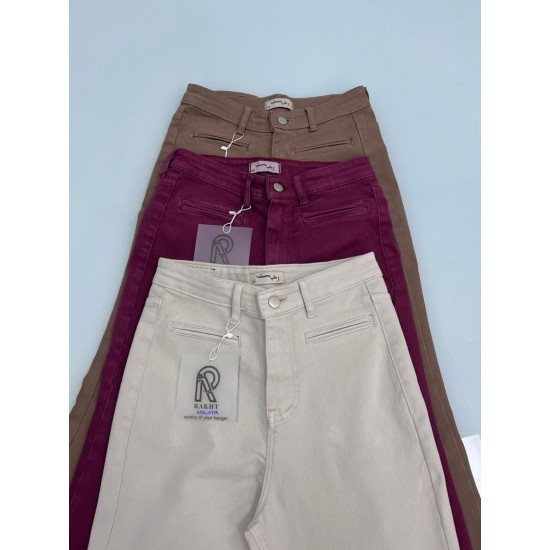 شلوار بوتکات کتان جیب فیلتو شلوار بوتکات کتان جیب فیلتو