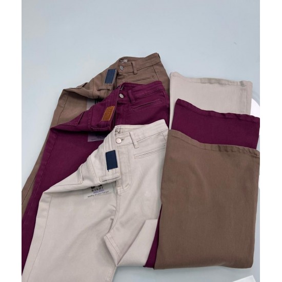 شلوار بوتکات کتان جیب فیلتو شلوار بوتکات کتان جیب فیلتو