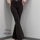 شلوار بوتکات کتان جیب فیلتو