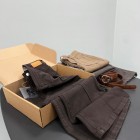 شلوار بوتکات کتان جلو دوخت