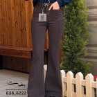 شلوار بوتکات کتان جلو دوخت