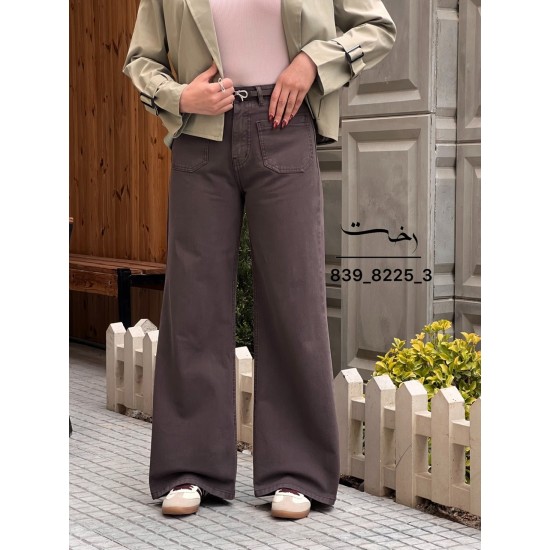 شلوار فلر بگ کتان دو جیب شلوار فلر بگ کتان دو جیب