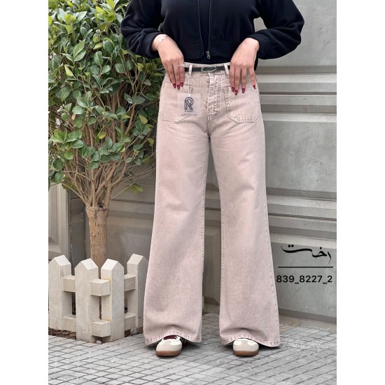 شلوار فلر بگ کتان دو جیب شلوار فلر بگ کتان دو جیب