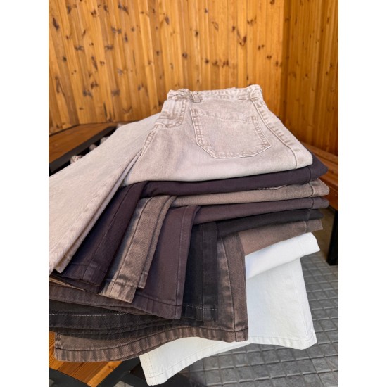 شلوار فلر بگ کتان دو جیب شلوار فلر بگ کتان دو جیب