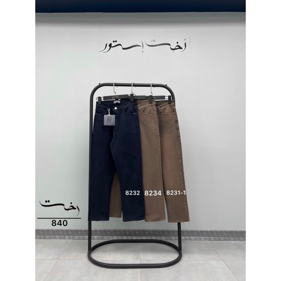 شلوار واید کتان دمپا کات