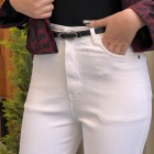 شلوار واید کتان دمپا کات