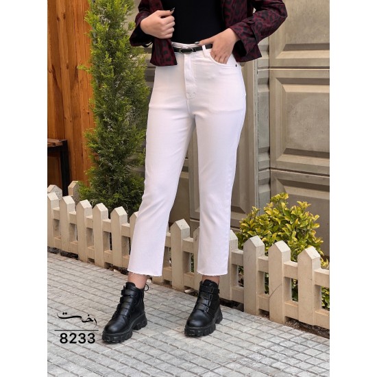 شلوار واید کتان دمپا کات