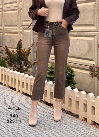 شلوار واید کتان دمپا کات