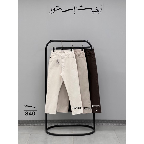 شلوار واید کتان دمپا کات