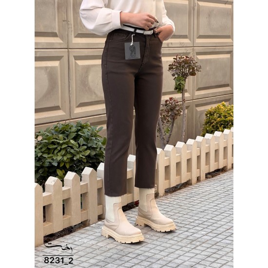 شلوار واید کتان دمپا کات