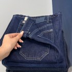 شلوار فلر بگ جین آبی دو جیب شلوار فلر بگ جین آبی دو جیب