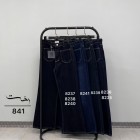 شلوار فلر بگ جین آبی دو جیب شلوار فلر بگ جین آبی دو جیب