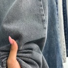 شلوار فلر بگ جین آبی فرانه شلوار فلر بگ جین آبی فرانه