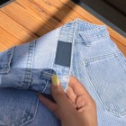 شلوار رگولار آبی افرا