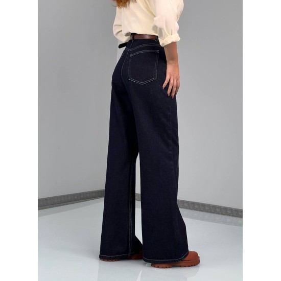 شلوار فلر بگ جین آبی ویدا شلوار فلر بگ جین آبی ویدا