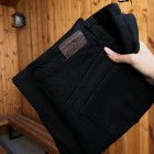 شلوار بوتکات جین مشکی و ذغالی جلو جیب