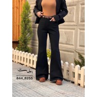 شلوار بوتکات جین مشکی و ذغالی جلو جیب