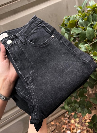 شلوار بوتکات جین مشکی و ذغالی شلوار بوتکات جین مشکی و ذغالی